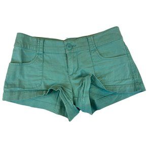 Mossimo Supply Co Womens Chino Shorts F16827274 With Great Pocket Detail Blue 3